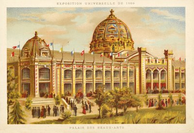 Palast der Schönen Künste, Weltausstellung 1889, Paris von French School