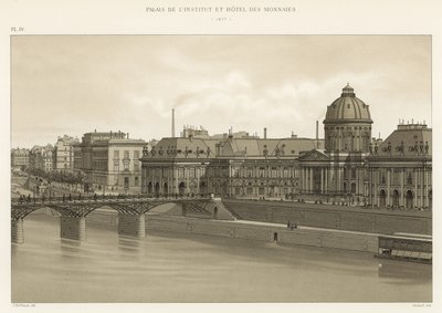 Palais des Instituts und Hotel der Münzen, 1877 von French School
