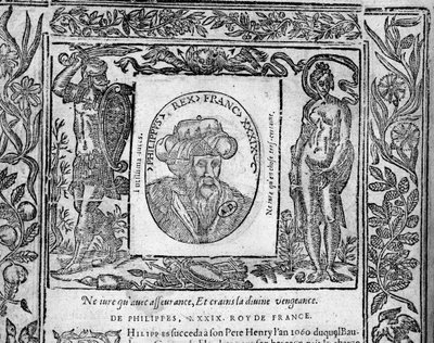 Philippe I. - in „Porträts der Könige von Frankreich“ von French School