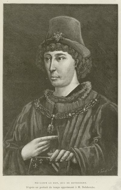 Philippe Le Bon, Herzog von Burgund (Stich) von French School