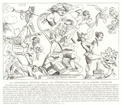 Die Philosophie ist verrückt geworden, oder das erstaunliche Denkmal der französischen Weisheit von French School