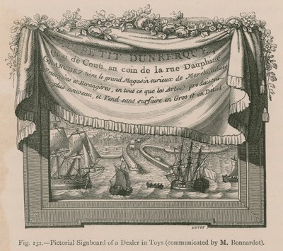 Bildtafel eines Spielzeughändlers (mitgeteilt von M. Bonnardot) von French School