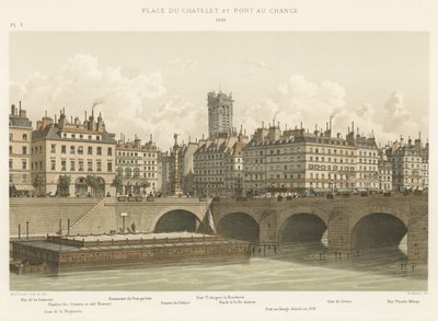 Place du Chatelet und Pont au Change, 1830 von French School