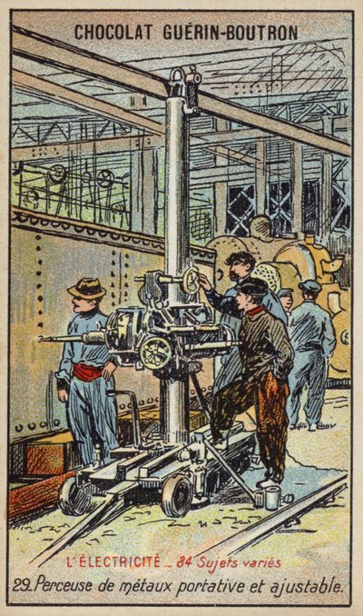 Tragbare und verstellbare Metallbohrmaschine von French School