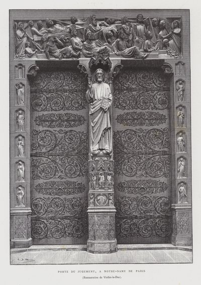Portal des Jüngsten Gerichts, Notre Dame de Paris von French School