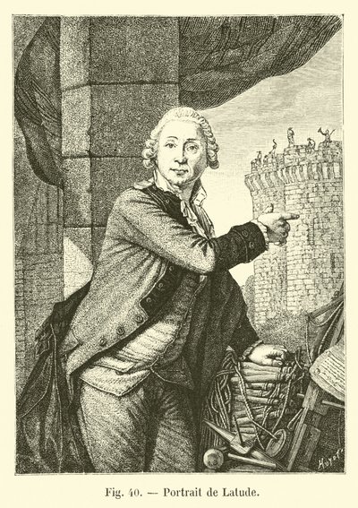 Porträt von Latude von French School