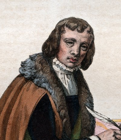 Porträt von Alain Chartier (1385-1430), französischer Dichter und politischer Schriftsteller von French School