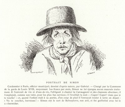 Porträt von Antoine Simon von French School