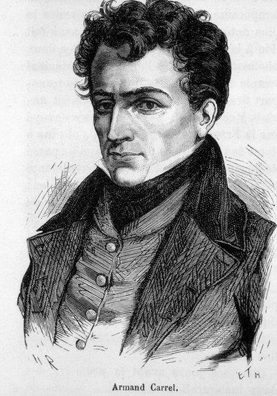Porträt von Armand Carrel, französischer Journalist und politischer Schriftsteller (1800-1836) von French School