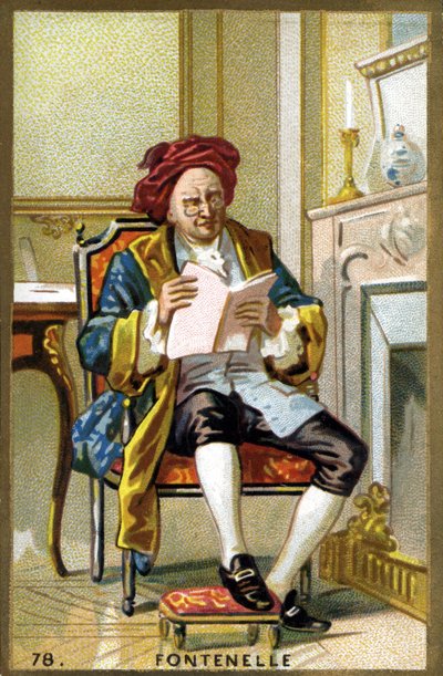 Porträt von Bernard Le Bouyer (Le Bovier) de Fontenelle (1657-1757) von French School