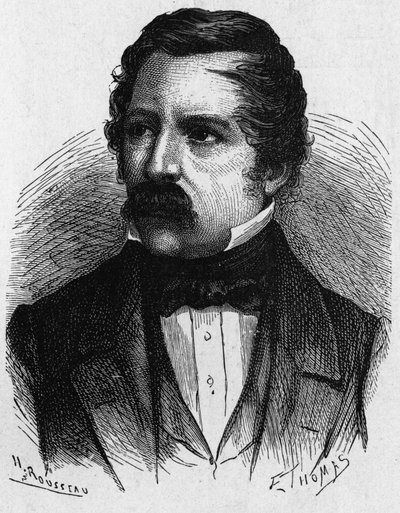 Porträt von Carl August von Steinheil (1801-1870), deutscher Physiker, Erfinder im Bereich der Telegrafie - in „Album der Wissenschaft; berühmte Wissenschaftler; Große Entdeckungen“ 1896 von French School
