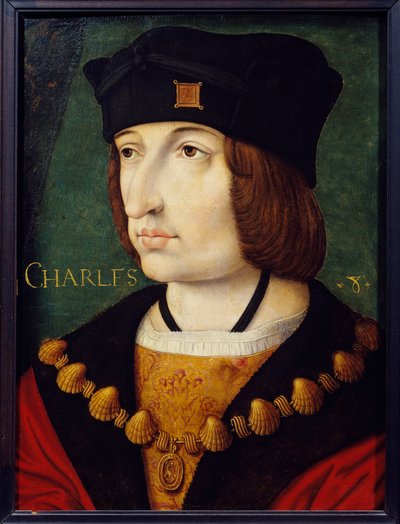 Porträt von Karl VIII. (1470-1498), Sohn von Ludwig XI. von French School