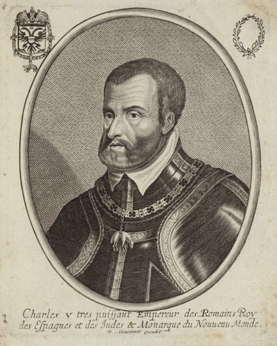 Porträt von Karl V., Heiliger Römischer Kaiser von French School
