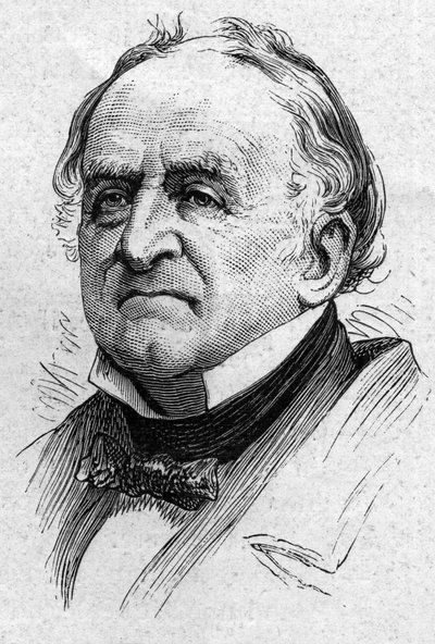 Porträt von Charles de Viel Castel (Viel-Castel) (1800-1887), französischer Diplomat und Akademiker. Gravur in „Le Monde Illustré“ Nr. 883 vom 14. März 1874 von French School