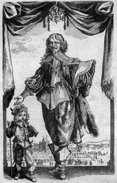 Porträt von Claude Deruet (1588-1660), französischer Maler. Gravur aus der „Histoire de la Gravure“ von Georges Duplessis von French School