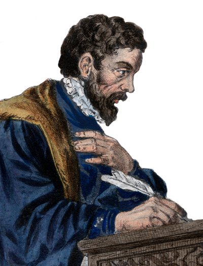 Porträt von Étienne Jodelle (1532-1573), französischer Dramatiker und Dichter von French School