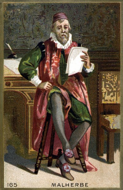 Porträt von François de Malherbe (1555-1628). Chromolithografie des 19. Jahrhunderts von French School