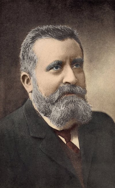 Porträt des französischen Politikers Jean Jaurès (1859-1914) von French School