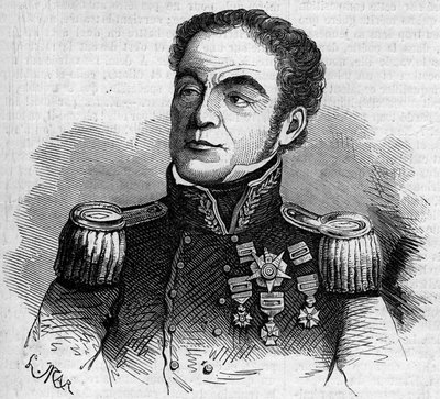 Porträt von General Antonio Lopez de Santa Anna (Santa Anna) von French School