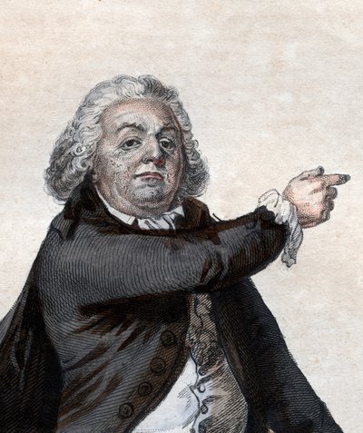 Porträt von Honore Gabriel Riqueti, comte de Mirabeau (1749-1791), französischer Politiker und Revolutionär von French School