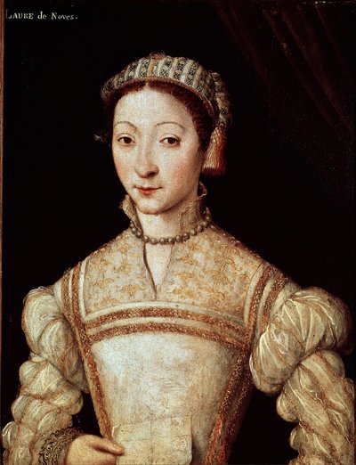 Porträt von Laure (Laura) de Noves (1308-1348), geliebte Frau von Francesco Petrarca von French School