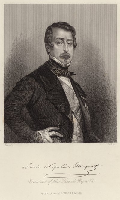 Porträt von Louis-Napoleon Bonaparte von French School