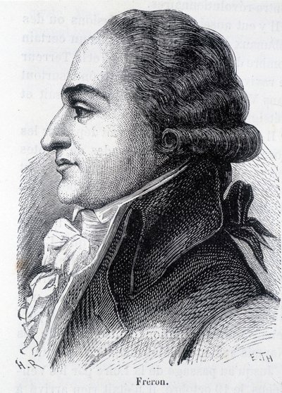 Porträt von Louis Marie Stanislas Freron (1754-1802), französischer Publizist - in „L