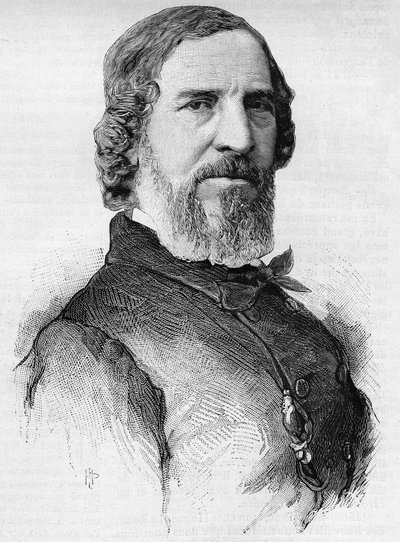 Porträt des französischen Schauspielers Hugues Bouffé von French School