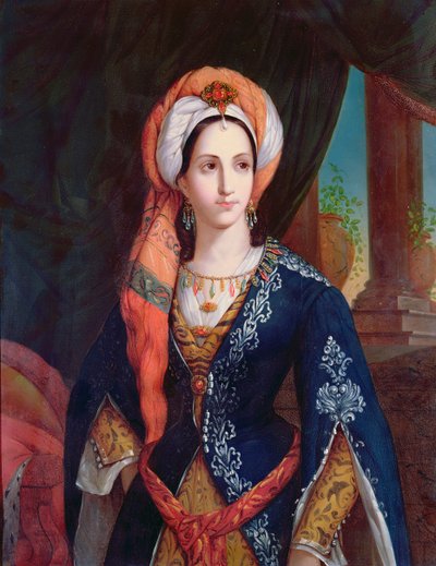 Porträt der Schauspielerin Mlle Rachel in der Rolle der Roxanne für das Stück Bajazet von Jean Racine (1639-99) von French School