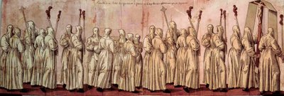 Prozession der Weißen Büßer oder Heinrich III von French School