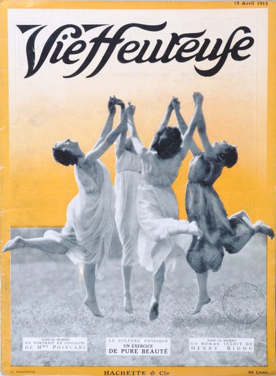 Reine Schönheit Übung, Titelillustration von Vie Heureuse, 15. April 1913 von French School