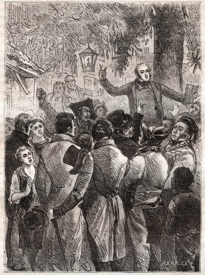Lesung des Pamphlets von Louis Marie de Lahaye de Cormenin (1788-1868) in 1838 von French School