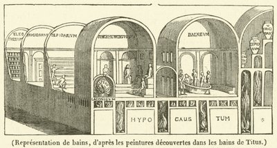 Darstellung von Bädern von French School