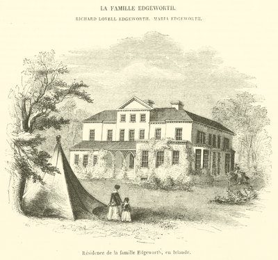 Wohnsitz der Familie Edgeworth in Irland von French School