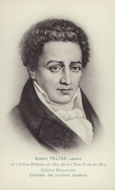 Robert Fulton, amerikanischer Ingenieur, Erfinder und Dampfschiffpionier von French School