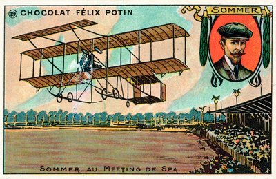 Roger Sommer fliegt beim Spa-Luftfahrtmeeting, Belgien von French School