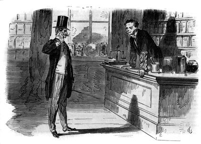 Romanserie: "Die Puritaner von Paris" von Paul Bocage (1824-1887). Gravur in "Les bons romances" von French School