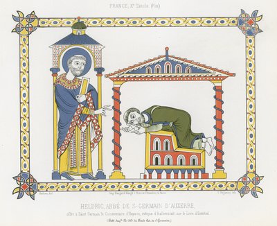 Der heilige Germain und Heldric in der Abtei Saint-Germain d