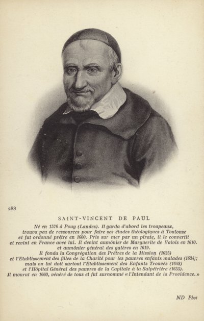 Heiliger Vinzenz von Paul von French School