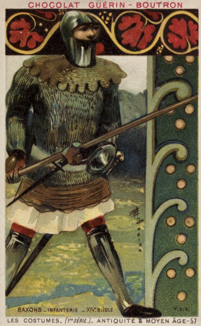 Sächsischer Infanterist, 14. Jahrhundert von French School