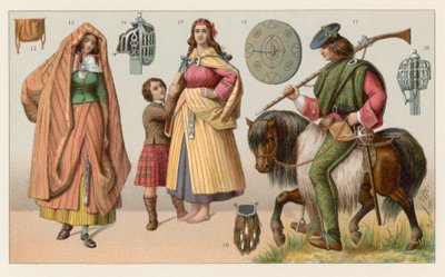 Schottisches Kostüm von French School