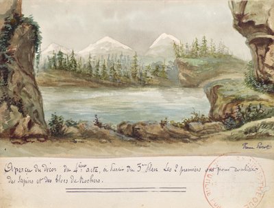 Bühnenbild für den 4. Akt der Oper Wilhelm Tell von Gioacchino Rossini (1792-1868), aufgeführt am 3. August 1829 an der Pariser Oper von French School