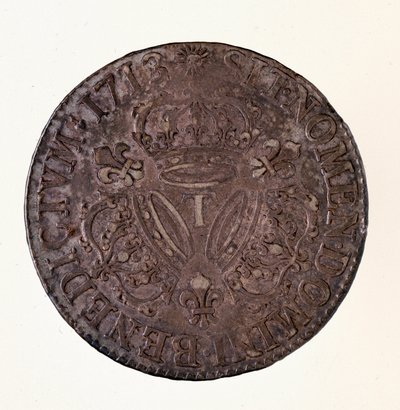 Silberner französischer Ecu, Regierungszeit von König Ludwig XIV (1643-1715) von French School