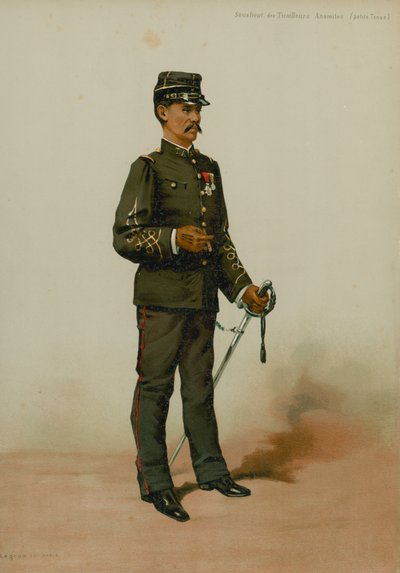 Unterleutnant der Anamitischen Schützen (kleine Uniform) von French School