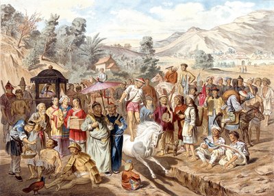 Südchina: Militärische Bachelor-Prüfung in Sin Cheou Fou. Atlas der Erkundungsreise nach Indochina in den Jahren 1866-1868, herausgegeben von F. Gamier von French School