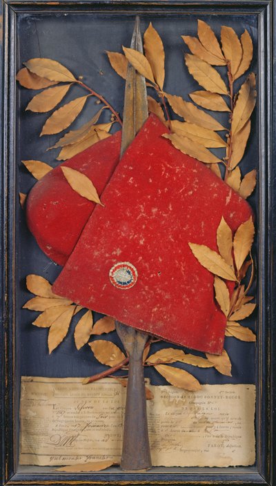 Erinnerung an die Garde Nationale Parisienne, Sektion Armée du Bonnet Rouge, 1794 von French School