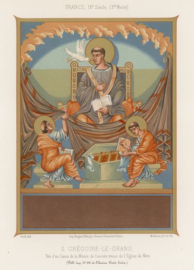 Der heilige Gregor der Große von French School