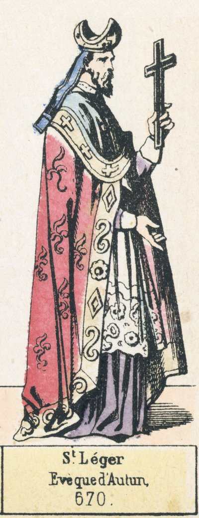 St. Leger, Bischof von Autun, 670 von French School