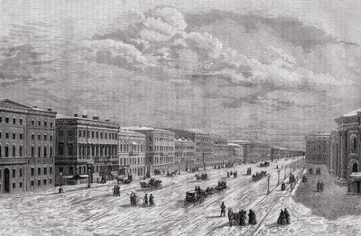 St. Petersburg, Russland im Jahr 1794, aus 
