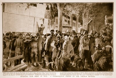 Studium der Kriegsnachrichten in Nizza: Eine kosmopolitische Menge an der französischen Riviera, 1914-19 von French School